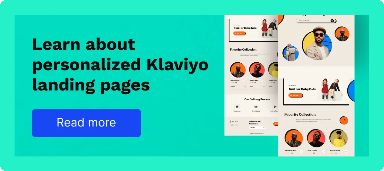 Learn about personalized Klaviyo landing pages. Read more