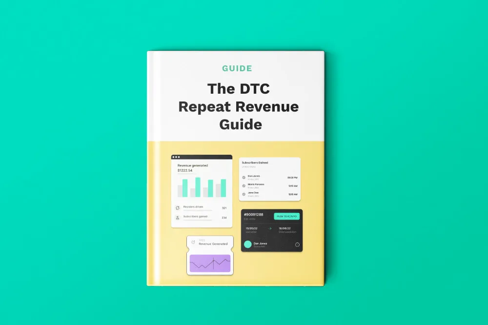The DTC Repeat Revenue Guide cover